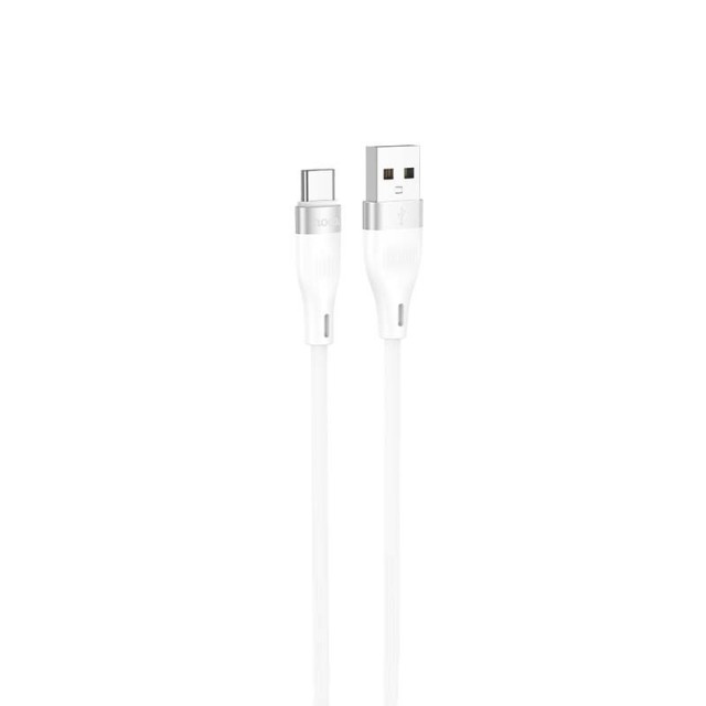 Καλώδιο σύνδεσης Hoco DU45 Sturdy USB-A σε USB-C 3.0A για Γρήγορη Φόρτιση και Μεταφορά Δεδομένων Λευκό 1m