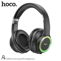 Wireless Ακουστικά Stereo Hoco ESD14 Cool V5.3 200mAh με Κουμπία Λειτουργιών και Ενσωματωμένο Μικρόφωνο Μαύρα