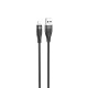 Καλώδιο σύνδεσης Hoco DU45 Sturdy USB-A σε Lightning για Γρήγορη Φόρτιση και Μεταφορά Δεδομένων Μαύρο 1m