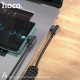 Καλώδιο σύνδεσης Hoco DU40 Guard USB σε USB-C 3A Spring Braided Cable  Μαύρο 0.45-1m