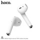 Wireless Hands Free Hoco DES03 Plus TWS V5.0  350mAh και 3h Ώρες Λειτουργίας Λευκά με Μαύρο Silicon Sleeve