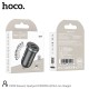 Φορτιστής Αυτοκινήτου Hoco DZ19 Scenery Dual Port USB-A και USB-C 30W 5V3A Μαύρος