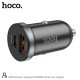 Φορτιστής Αυτοκινήτου Hoco DZ19 Scenery Dual Port USB-A και USB-C 30W 5V3A Μαύρος