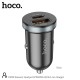 Φορτιστής Αυτοκινήτου Hoco DZ19 Scenery Dual Port USB-A και USB-C 30W 5V3A Μαύρος