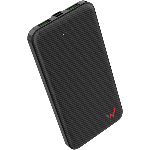 Power Bank Wonder WX10C 10000mAh 20W με Εξόδους 2 x USB-A και 1 x USB-C Μαύρο
