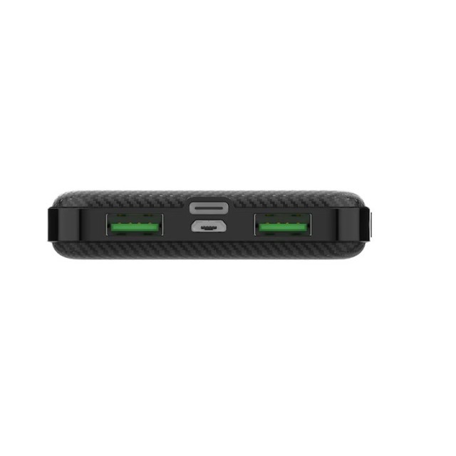 Power Bank Wonder WX10C 10000mAh 20W με Εξόδους 2 x USB-A και 1 x USB-C Μαύρο