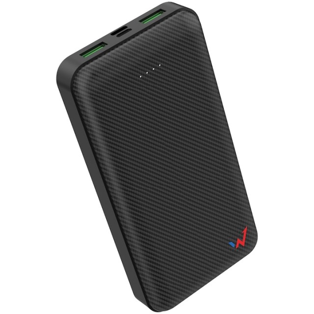 Power Bank Wonder WX20C 20000mAh 20W με 2 x USB-A και 1 x USB-C Εξόδους Μαύρο