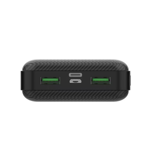 Power Bank Wonder WX20C 20000mAh 20W με 2 x USB-A και 1 x USB-C Εξόδους Μαύρο