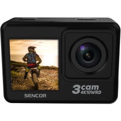 Action Camera Sencor 3CAM 4K10WRD 4k 30Fps 750 mAh 2" και 1.3" TFT Οθόνες  και Αδιάβροχη Θήκη