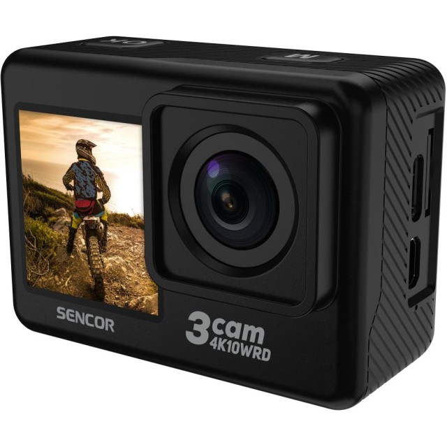 Action Camera Sencor 3CAM 4K10WRD 4k 30Fps 750 mAh 2" και 1.3" TFT Οθόνες  και Αδιάβροχη Θήκη