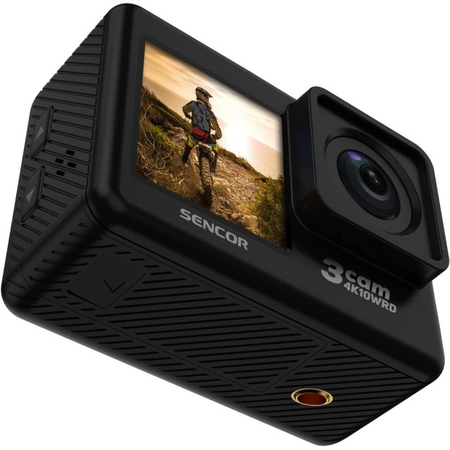 Action Camera Sencor 3CAM 4K10WRD 4k 30Fps 750 mAh 2" και 1.3" TFT Οθόνες  και Αδιάβροχη Θήκη