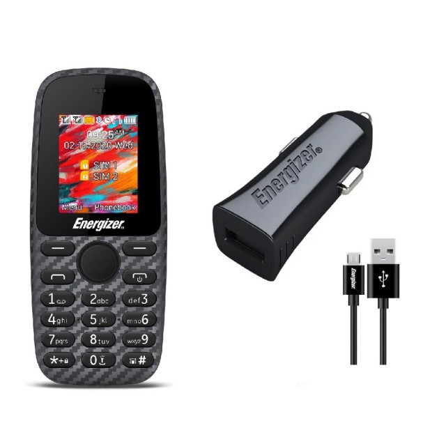 Energizer Energy E2 32MB/2GB Dual Sim 2G 1.77" και Δώρο Φορτιστής Αυτοκινήτου Energizer και Καλώδιο Micro USB