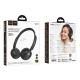 Wireless Ακουστικά Stereo Hoco W62 Verso Retro V5.4 300mAh με Ενσωματωμένο Μικρόφωνο Μαύρα