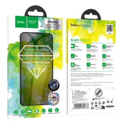 Tempered Glass Hoco A34 Plus 9D Large Arc Dustproof Anti-spy 0.4mm για Apple iPhone 16 Pro