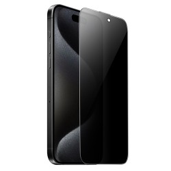 Tempered Glass Hoco A34 Plus 9D Large Arc Dustproof Anti-spy 0.4mm για Apple iPhone 16 Pro