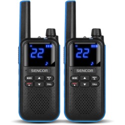 Walkie Talkie Sencor SMR 700 Blue με 16 Κανάλια VOX  IP54