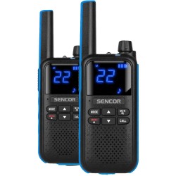 Walkie Talkie Sencor SMR 700 Blue με 16 Κανάλια VOX  IP54