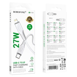 Καλώδιο Borofone BX119 USB-C σε Lightning 27W Λευκό 1m