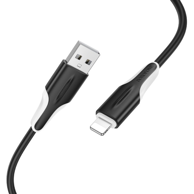 Καλώδιο Borofone BX119 USB σε Lightning 2.4A Μαύρο 1m