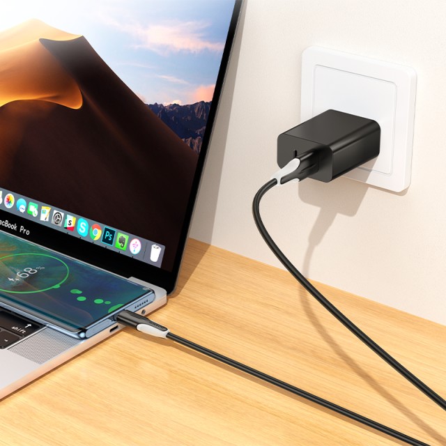 Καλώδιο Borofone BX119 USB σε USB-C 3A Μαύρο 1m