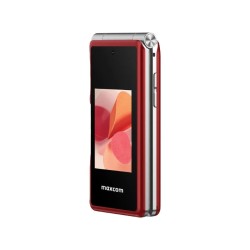 Maxcom MM835 (Dual Sim) 3,5"+3,24" με Κάμερα, Φακό, Ραδιόφωνο και Πλήκτρο Έκτακτης Ανάγκης Κόκκινο