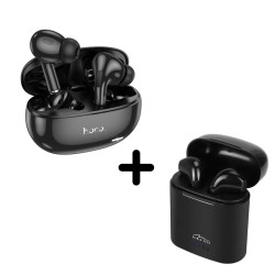 3 x Wireless Hands Free Hoco EW60 Norman TWS V5.3 300mAh  + Δώρο 1 x Wireless Hands Free Media-Tech MT3589K