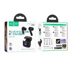 Wireless Hands Free Hoco EQ14 Cool Color TWS Hi-Fi Audio V5.4 500mAh 7 Ώρες Ομιλίας Μαύρα