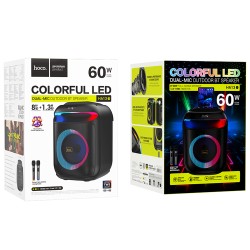 Φορητό Ηχείο Wireless Hoco HA13 Ramon TWS BT V5.4 60W 4000mAh USB 3.5mm Micro SD με Αασύρματα Μικρόφωνα και Φωτισμό Φορητό Ηχείο Wireless Hoco HA13 Ramon TWS BT V5.4 60W 4000mAh USB 3.5mm Micro SD με Αασύρματα Μικρόφωνα και Φωτισμό