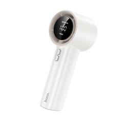 Φορητός Επαναφορτιζόμενος Ανεμιστήρας Hoco HX64 Hurricane Ultra Quiet 3600mAh 5 Ταχύτητες και Digital Ένδειξεις Λευκός