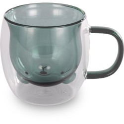Σετ Ποτήρια VASO Lamart LT9127 Γυάλινα με Διπλό Τοίχωμα 250ml Πράσινα 2 Τεμ
