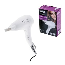 Πιστολάκι Μαλλιών Braun HD180 Satin Hair 1 Style & Go 1800W με 2 Επίπεδα Θέρμανσης Λευκό