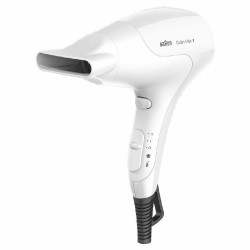 Πιστολάκι Μαλλιών Braun HD180 Satin Hair 1 Style & Go 1800W με 2 Επίπεδα Θέρμανσης Λευκό