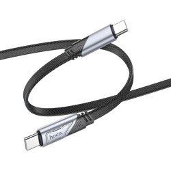 Καλώδιο σύνδεσης Hoco U119 USB-C σε USB-C 60W 3A Fast Charging Armor Style Braided Μαύρο 1.2m