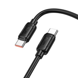 Καλώδιο σύνδεσης Hoco X115 Surpass USB-C σε USB-C 240W 5A Fast Charging Μαύρο 1m