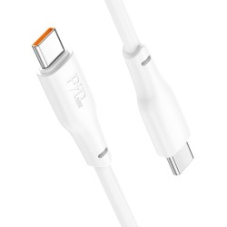 Καλώδιο σύνδεσης Hoco X93 Force USB-C σε USB-C PD60W 3A για Γρήγορη Φόρτιση Λευκο 2m