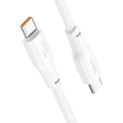 Καλώδιο σύνδεσης Hoco X93 Force USB-C σε USB-C 240W PD 5A για Γρήγορη Φόρτιση Λευκο 2m