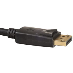 Καλώδιο σύνδεσης Akyga AK-AV-10 DisplayPort Gold Plated Μαύρο 1.8m