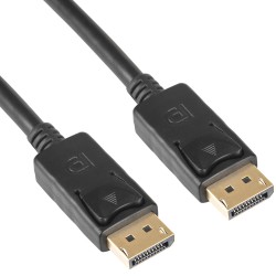 Καλώδιο σύνδεσης Akyga AK-AV-10 DisplayPort Gold Plated Μαύρο 1.8m