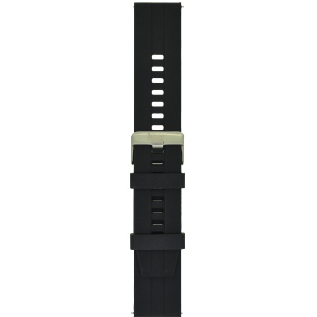 Ανταλλακτικό Watchband Hoco 20mm Universal Μαύρο Silicon Band με Ασημί Αγκράφα Ανταλλακτικό Watchband Hoco 20mm Universal Μαύρο Silicon Band με Ασημί Αγκράφα