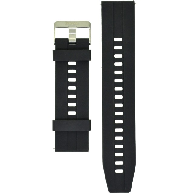Ανταλλακτικό Watchband Hoco 20mm Universal Μαύρο Silicon Band με Ασημί Αγκράφα Ανταλλακτικό Watchband Hoco 20mm Universal Μαύρο Silicon Band με Ασημί Αγκράφα