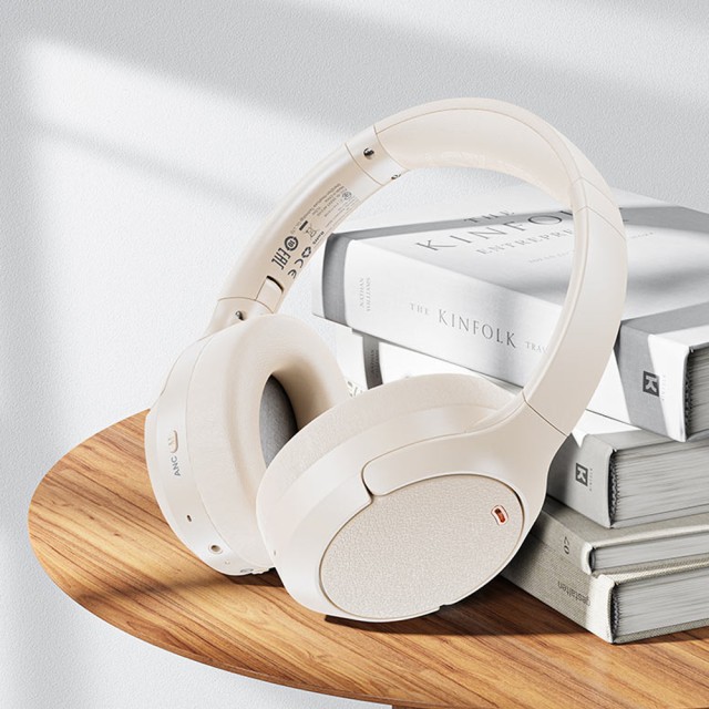 Wireless Ακουστικά Stereo Acefast H6 500mAh v5.3 Hi-F 30dB ANC AUX USB-C IPX4 Λευκά