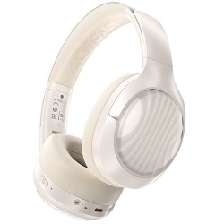 Wireless Ακουστικά Hi-Fi Stereo Acefast H5 30db ANC AUX 500mAh v5.4 Μαύρα με HD Μικρόφωνο Memory Foam Μαξιλαράκια και Θήκη