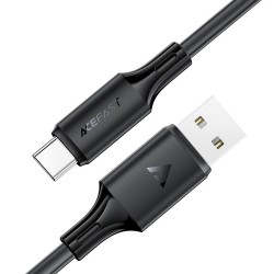 Καλώδιο Σύνδεσης Acefast C17-04 USB-A  σε USB-C 3A Fast Charge USB2.0 Silicon Μαύρο 1.2m.