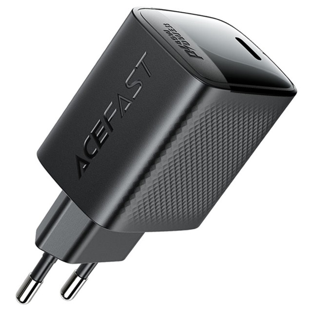 Φορτιστής Ταξιδίου Acefast A112 Fast Charging USB-C PD45W QC3.0 GaN Μαύρος
