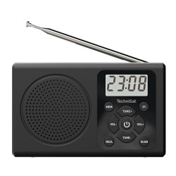 Φορητό Ραδιόφωνο Technisat Travelradio 300 0.5 W με Υποδοχή Ακουστικών 3.5mm και Καλώδιο Τροφοδοσίας Μαύρο