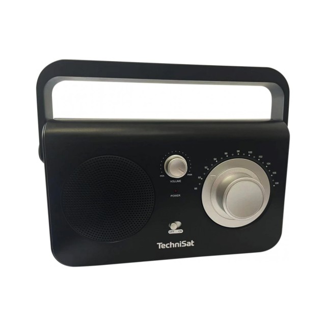 Φορητό Ραδιόφωνο Technisat CLASSIC 100 1W με Υποδοχή Ακουστικών 3.5mm και Καλώδιο Τροφοδοσίας Μαύρο