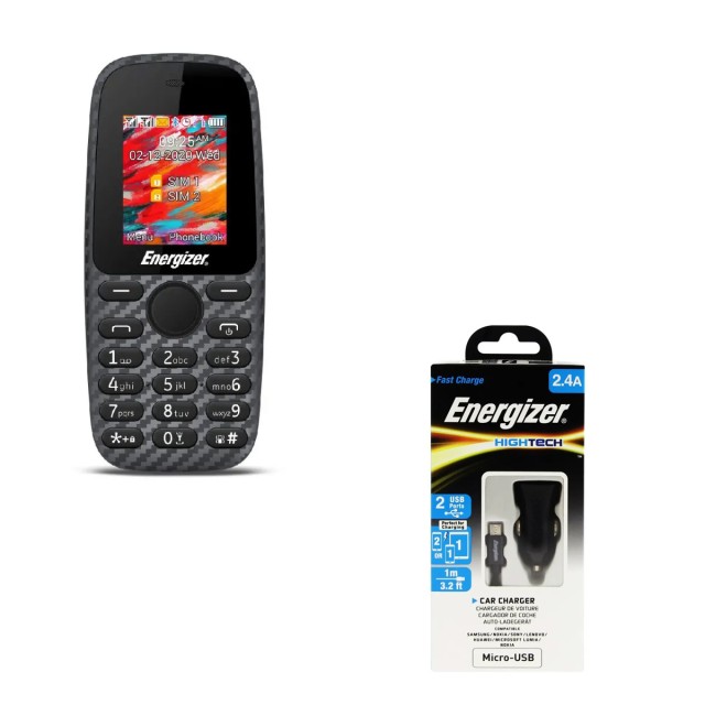 Energizer Energy E2 32MB/2GB Dual Sim 2G 1.77" και Δώρο Φορτιστής Αυτοκινήτου Energizer DCA1QHMC3 2.4A Energizer Energy E2 32MB/2GB Dual Sim 2G 1.77" και Δώρο Φορτιστής Αυτοκινήτου Energizer DCA1QHMC3 2.4A
