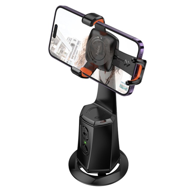 Βάση Gimbal Hoco K26 για Συσκευές 4.5"- 7" 1200mAh v5.2 με Αυτόματο Face Tracking έως και 7m και Περιστροφή 360°