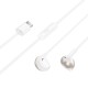 Hands Free Hoco M115 Sagacious USB-C Universal Earphones Hi-Fi Stereo με Μικρόφωνο Λευκά 1.2m Συμβατά με Όλες τις USB-C Συσκευές