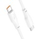 Καλώδιο Hoco X93 Force USB-C σε USB-C PD100W 3A για Γρήγορη Φόρτιση Λευκο 2m